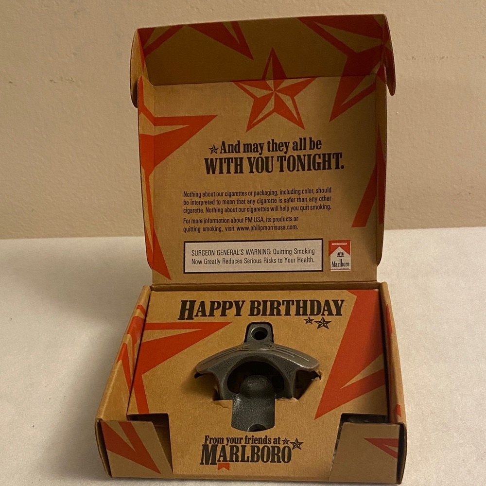 Marlboro Lucky Horseshoe Happy Birthday Bottle Opener New In Box 2011